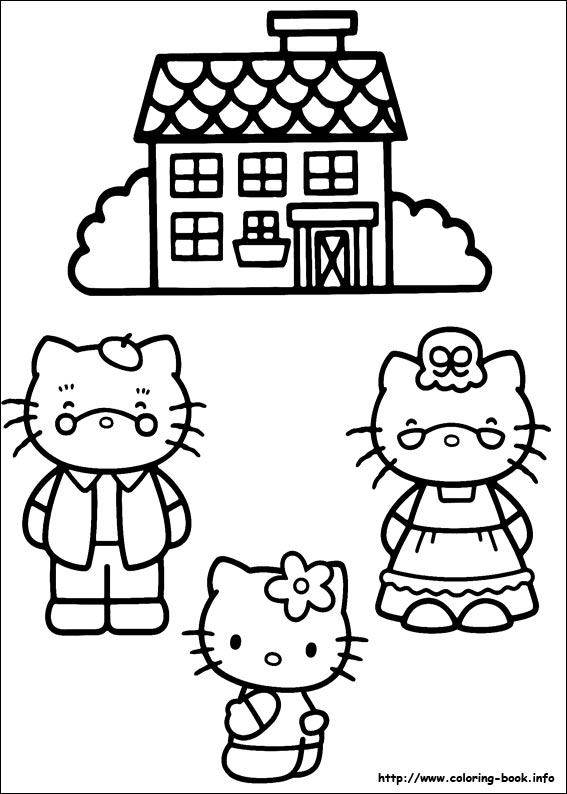 Hello Kitty coloring picture